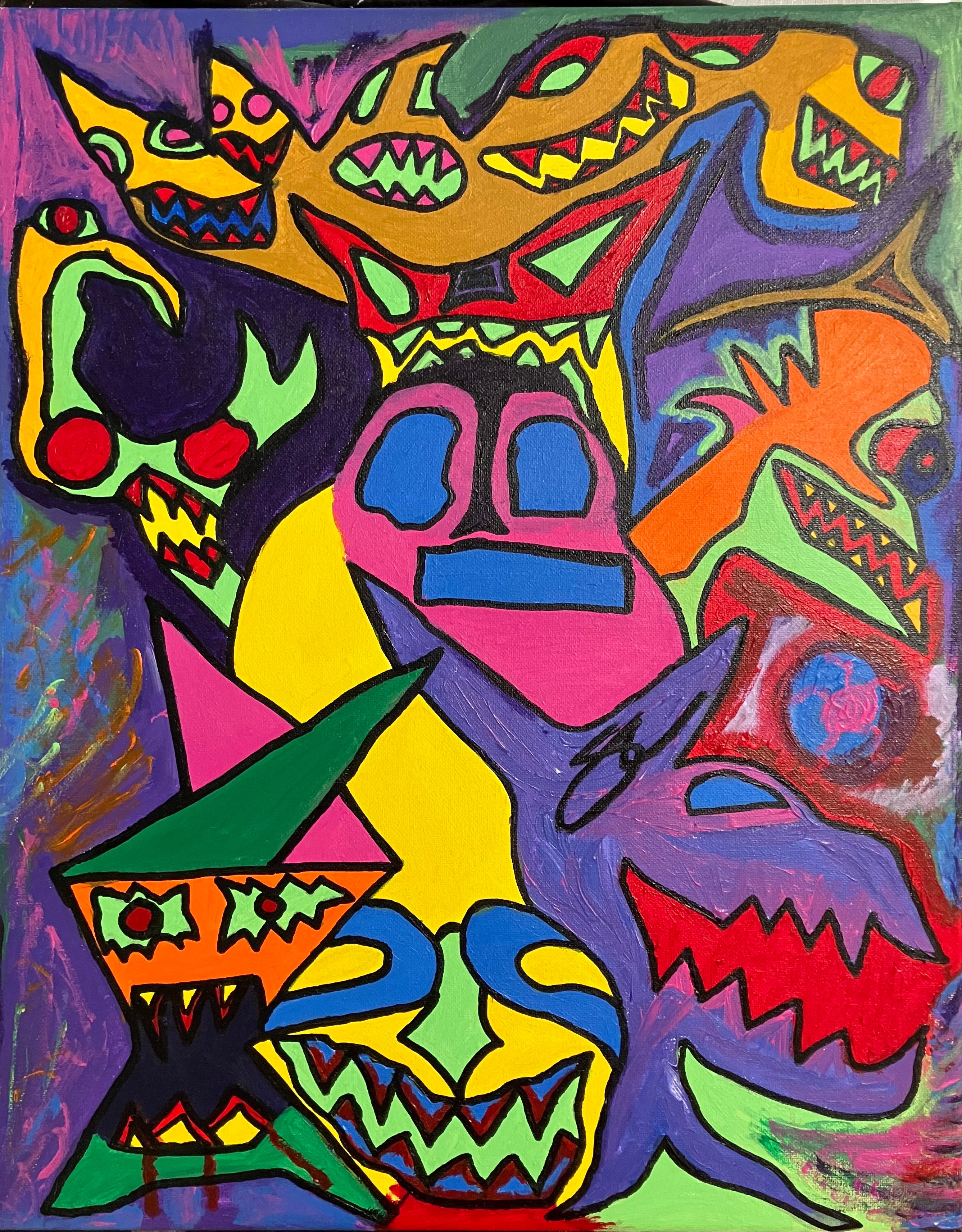 A Dream Into Nightmare 16x 20 inch ready to hang canvas