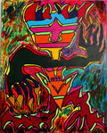 Talking Head; 16x20 inches acrylic canvas