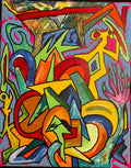Savior Of The Vine; 16x20 inch acrylic canvas