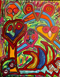 The Pumpkins; 16x20 inch acrylic canvas
