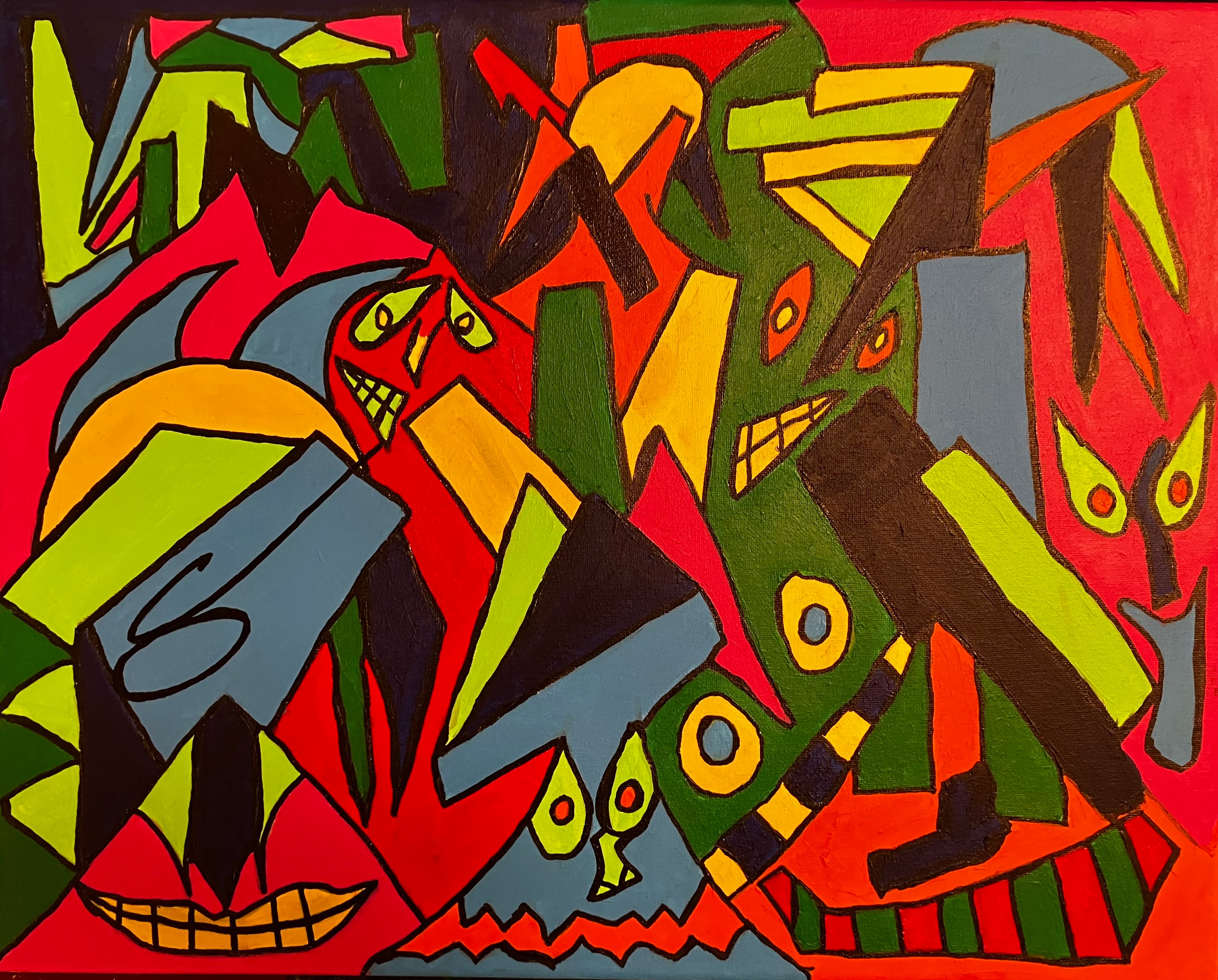 Lightyear Eclipse; 16x20 inches acrylic canvas