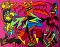 Samhain (Acrylic paint on 16x20 inch canvas; ready to hang)