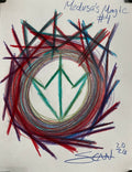 Medusa’s Magic #4 created and owned by SCAN 2026; Crayola Color Pencils on 8.5x11 inch copier paper
