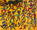 36. Hallways Of The Subconscious (Acrylic paint on 16x20 inch canvas; ready to hang)