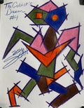 The Cubist’s Dream #1 created and owned by SCAN 2026; Crayola Color Pencils on 8.5x11 inch copier paper. Original art