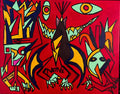 42. Indian Home (acrylic on 16x20 inch canvas; ready to hang)