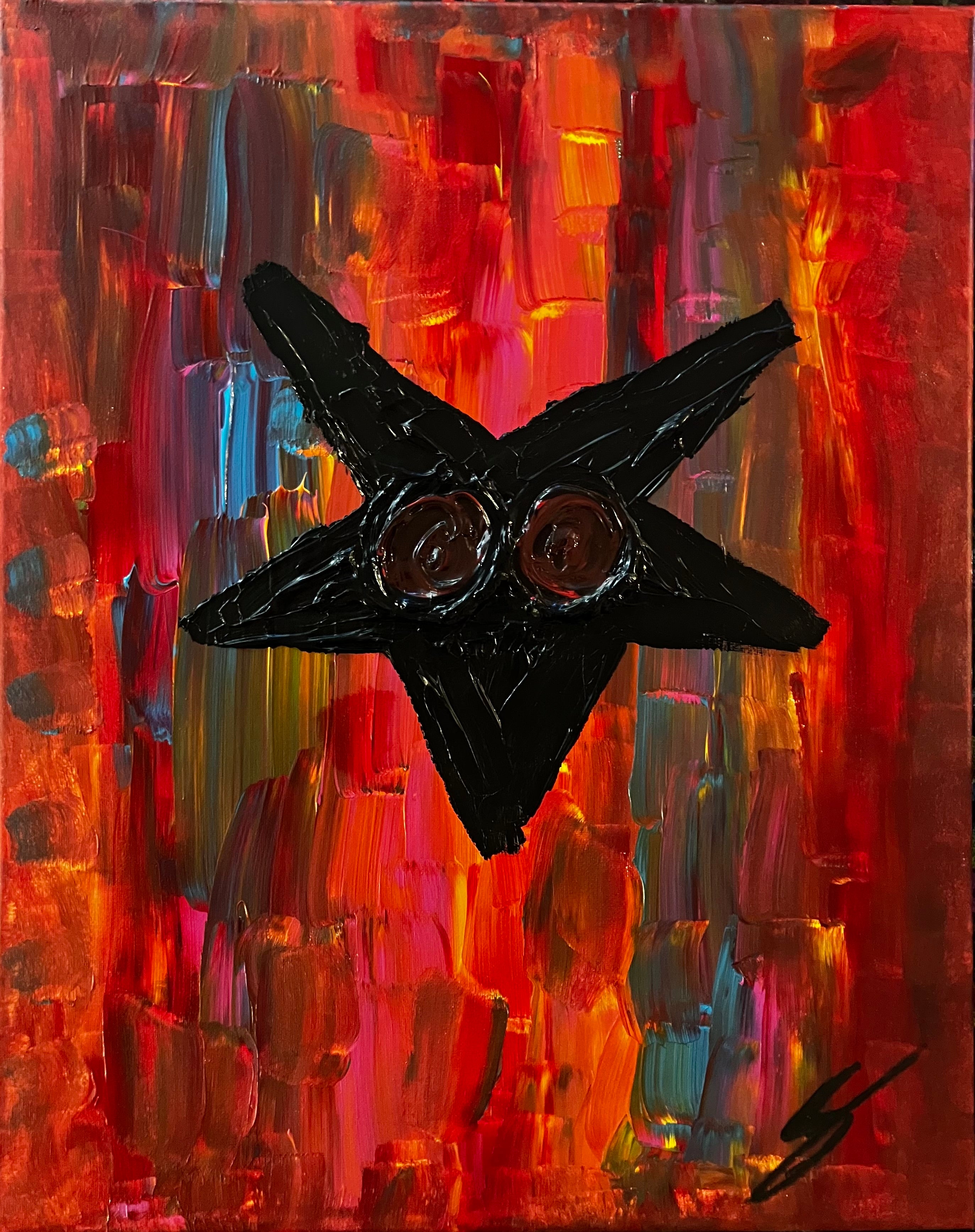 45. Inverted Society (Acrylic paint on 16x20 inch canvas; ready to hang)