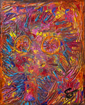 47. The Acceleration (Acrylic paint on 16x20 inch canvas; ready to hang)