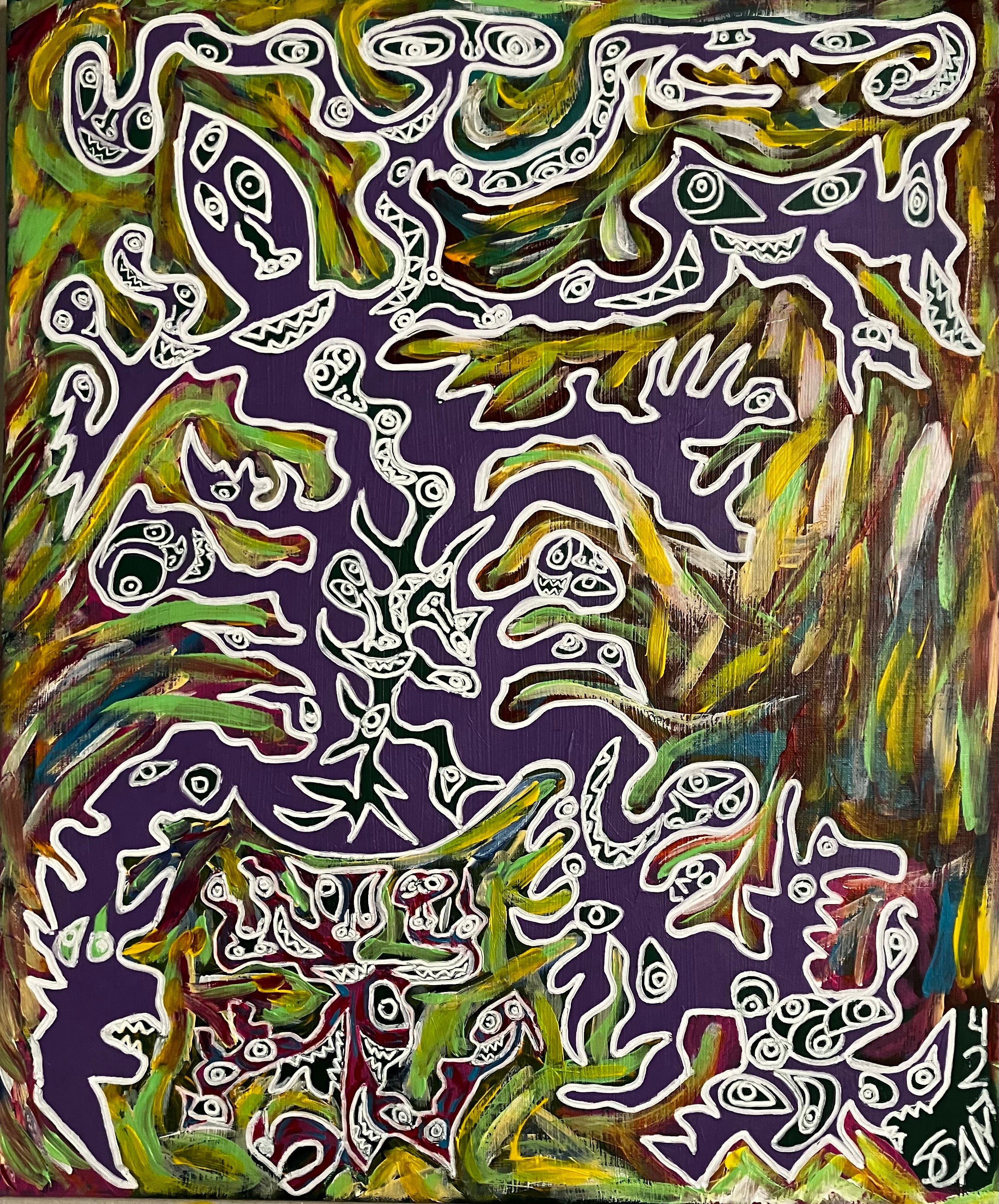 Greenpiece 24x30 inch wrapped cotton canvas